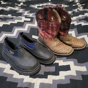 Size 12 Georgia Boot Romeos & Smokey  Mountain Viper Cowboy Boots